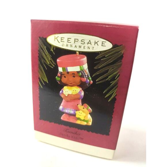 Hallmark Keepsake Ornament Tamika Penda Kids 1996 With Box Christmas - Picture 2 of 7